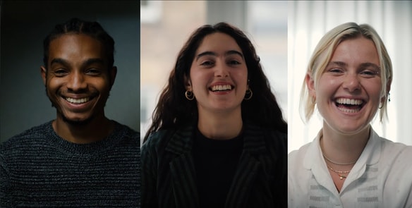 Mace graduates laughing 